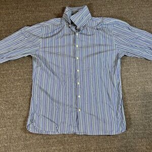 Vintage GAP Shirt Mens XL 17-17 1/2 Button Down Striped Long Sleeve 90s‎ Fitted